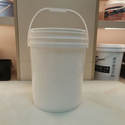 গুণ  Seal Lid 20 Litre Round Plastic Bucket Screen Printing কারখানা