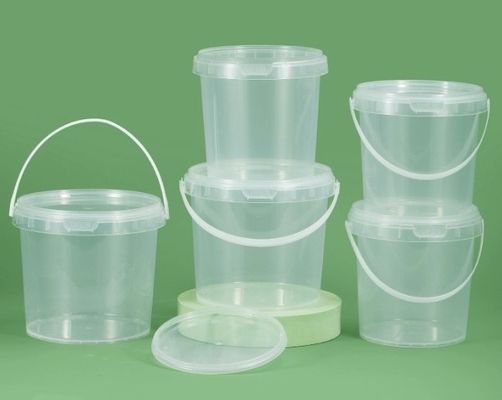 গুণ  BPA Free Plastic Food Bucket With Screw On Lid ISO9001 কারখানা