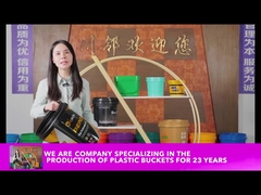 1L 2L 3L 4L 5L 10LCমিক্যাল বালতি ঢাকনা সহ ক্ষয় প্রতিরোধী বড় বৃত্তাকার প্লাস্টিকের বালতি