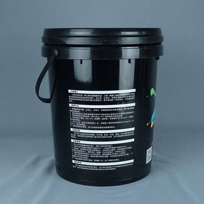 OEM ওডিএম 5 গ্যালন প্লাস্টিকের বালতি ক্যাপ সঙ্গে কালো 5 গ্যালন বালতি